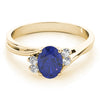Oval Shape Color Ring in Gold (2.57 cttw)