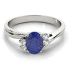 Oval Shape Color Ring in Gold (2.57 cttw)