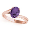 Solitaire Oval Color Rings in Gold (2.54 cttw)