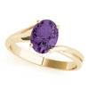 Solitaire Oval Color Rings in Gold (2.54 cttw)
