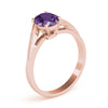 Solitaire Oval Color Rings in Gold (2.54 cttw)