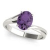 Solitaire Oval Color Rings in Gold (2.54 cttw)