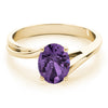 Solitaire Oval Color Rings in Gold (2.54 cttw)