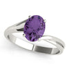 Solitaire Oval Color Rings in Gold (2.54 cttw)