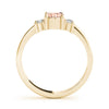 Solitaire Plus Color Rings in Gold