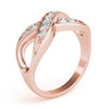 Infinity Prong In Channel Fashion Rings in Gold