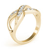 Infinity Prong In Channel Fashion Rings in Gold