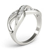 Infinity Prong In Channel Fashion Rings in Gold