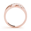Infinity Prong In Channel Fashion Rings in Gold