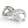 Infinity Prong In Channel Fashion Rings in Gold