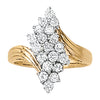 Cluster Fashion Ring in Gold