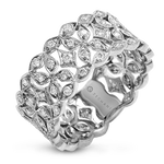 Zeghani White 14 Karat Gold Fashion Ring Size 7*