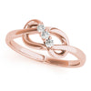 Infinity 3-Stone Fashion Bands in Gold