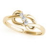Infinity 3-Stone Fashion Bands in Gold