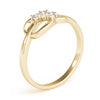 Infinity 3-Stone Fashion Bands in Gold