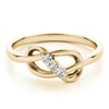 Infinity 3-Stone Fashion Bands in Gold