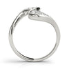 Pave Set Curved Fashion Ring in Gold