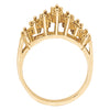Diamond Fashion Pyramid Rings in Gold