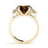 Solitaire Plus Oval Color Ring in Gold