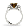 Solitaire Plus Oval Color Ring in Gold