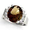 Solitaire Plus Oval Color Ring in Gold