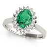 Floral Shape Oval Color Ring in Gold (2.55 cttw)
