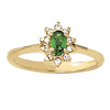 Floral Shape Oval Color Ring in Gold (2.55 cttw)