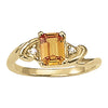 Emerald Color Ring in Gold