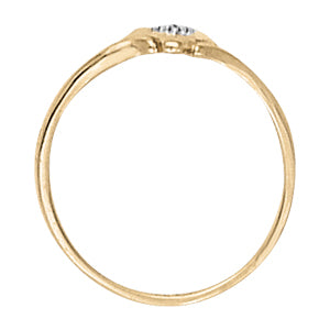 Heart Shape Fashion Ring in Gold