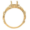 Antique Oval Color Ring in Gold