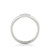 ArtCarved White 14K Gold Baguette Diamond Tiara Curved Wedding Band Size 6.5*