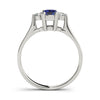 Solitaire Emerald Color Ring in Gold