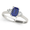 Solitaire Emerald Color Ring in Gold