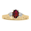 Cluster Oval Color Ring in Gold
