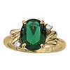 Oval Color Ring in Gold