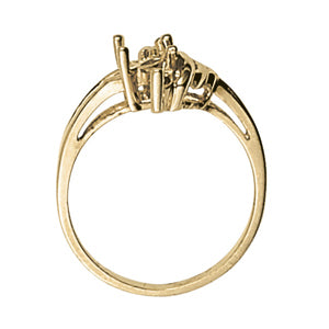 Marquise Shape Color Ring in Gold