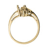 Marquise Shape Color Ring in Gold