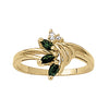 Marquise Shape Color Ring in Gold