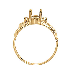 Oval Shape Color Ring in Gold