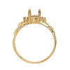 Oval Shape Color Ring in Gold