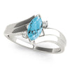 Marquise Color Rings in Gold