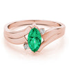 Marquise Color Rings in Gold
