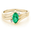 Marquise Color Rings in Gold