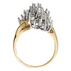 Cluster Fashion Color Ring in Gold