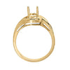 Bypass Oval Color Ring in Gold