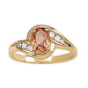 Bypass Oval Color Ring in Gold