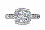 Ritani White 18 Karat Gold Diamond Engagement Ring Mounting Size 6.5 * - view 5