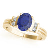Solitaire Plus Bar Set Color Fashion Ring in Gold