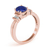 Solitaire Plus Bar Set Color Fashion Ring in Gold