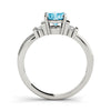 Solitaire Plus Bar Set Color Fashion Ring in Gold